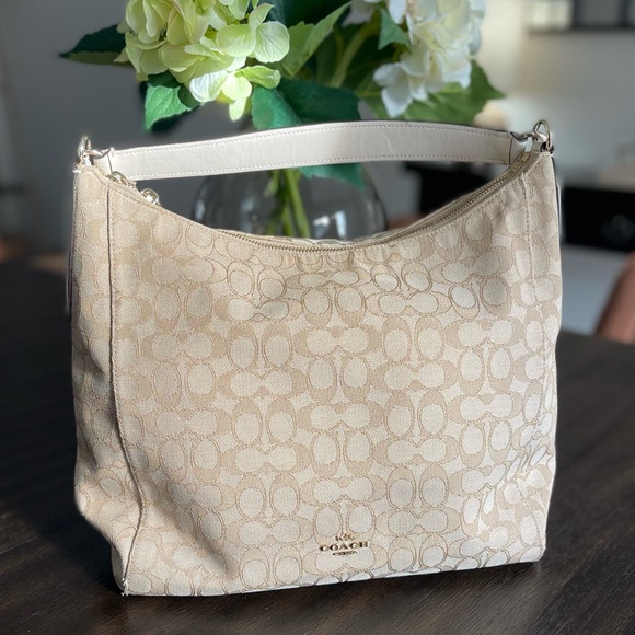 Coach Chalk Signature Canvas and Leather Celeste Hobo - Picture 4 of 14